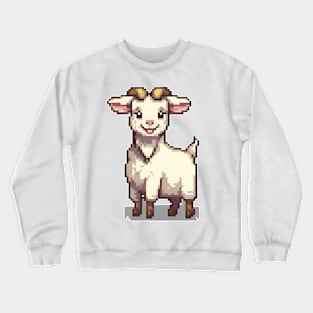 Pixelated Cute Goat Crewneck Sweatshirt